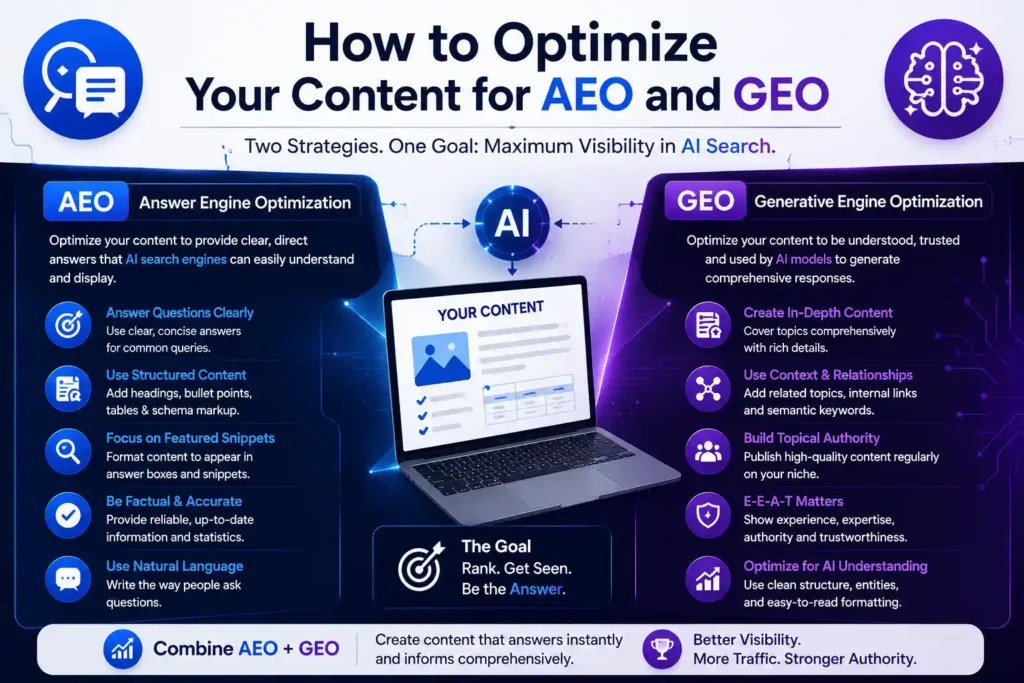 “How to optimize content for Answer Engine Optimization and Generative Engine Optimization”
